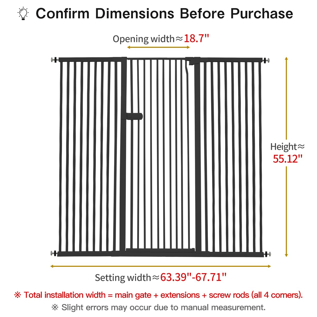 Lumizone cat gate pressure-mounted installation demonstrates easy setup without wall drilling.