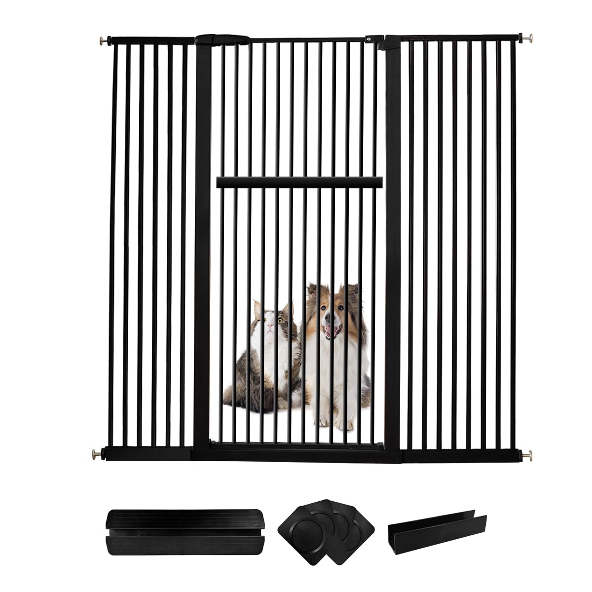 Lumizone extra tall gate front view for secure pet containment