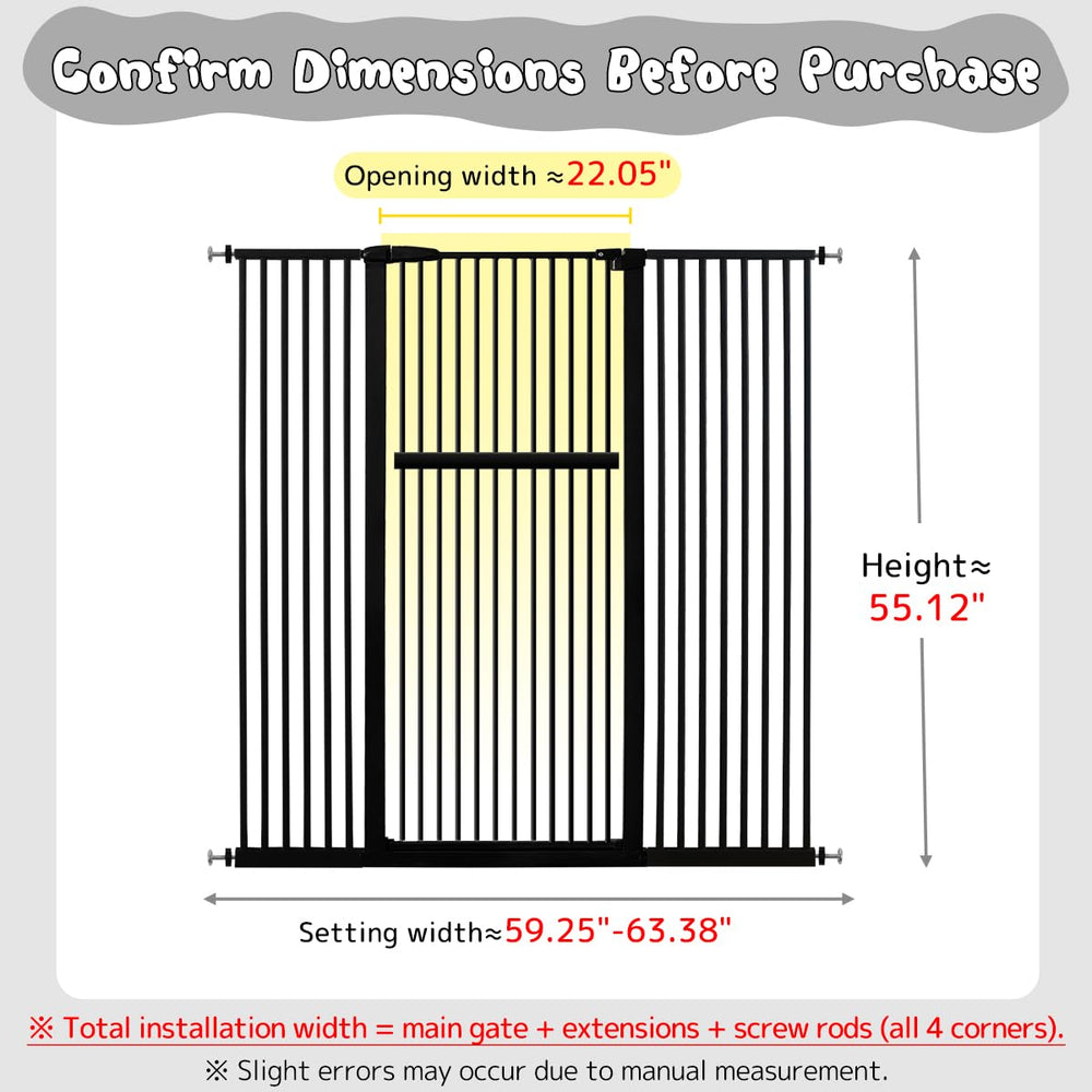 Lumizone gate close-up showing 1.37-inch narrow gap safety