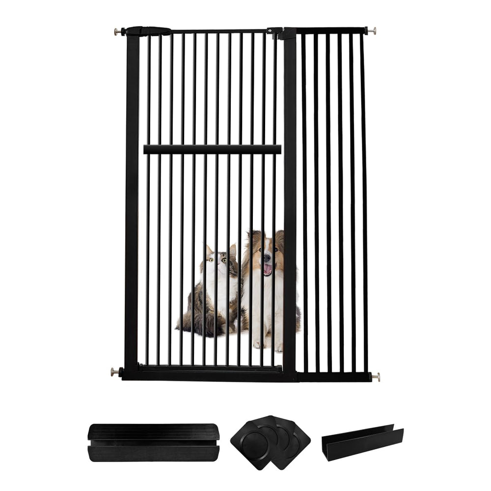 Lumizone extra tall gate stands 55.12 inches high for safer containment.