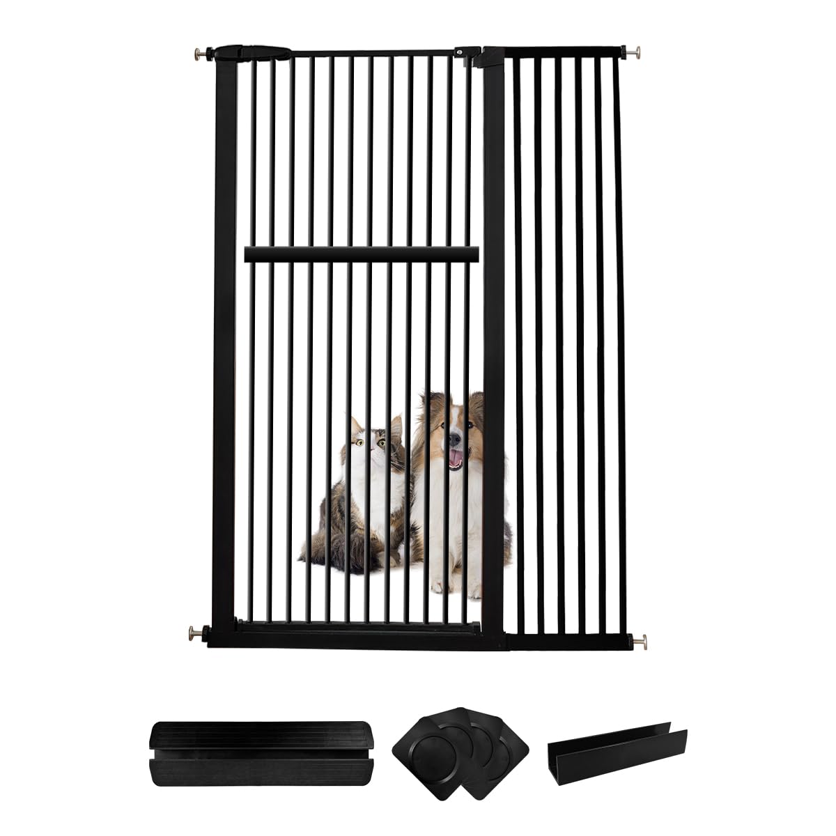 Lumizone extra tall gate stands 55.12 inches high for safer containment.