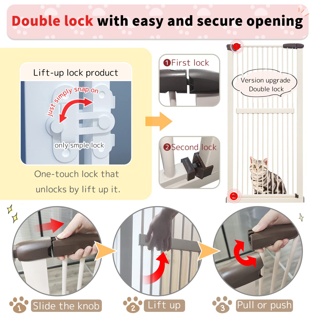 Lumizone hallway-proofing gate acts as a doorway blocker for pets