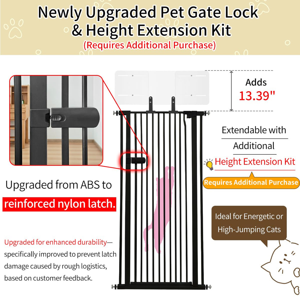 Lumizone gate shows narrow 1.37 inch gap for safety containment.