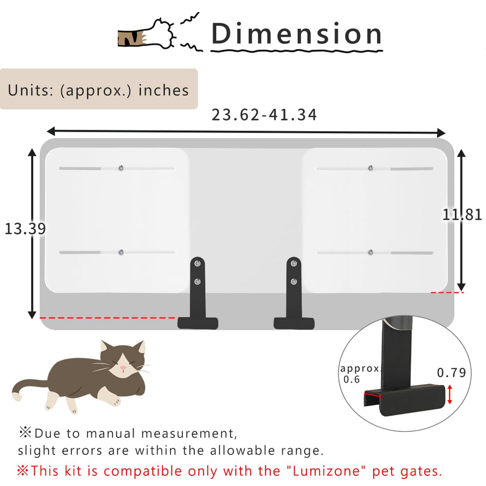 Lumizone pet gate height extension easy installation highlights fast setup for busy households