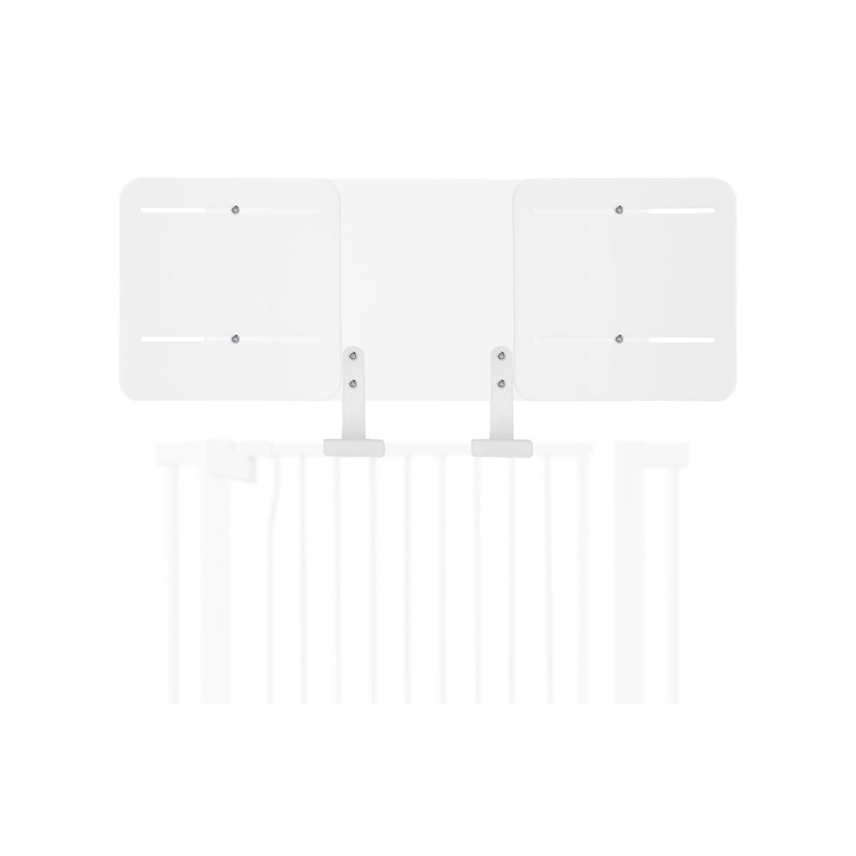 Lumizone pet gate height extension kit assembly shows secure, adjustable fit for growing cats or dogs