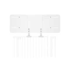 Lumizone pet gate height extension kit assembly shows secure, adjustable fit for growing cats or dogs