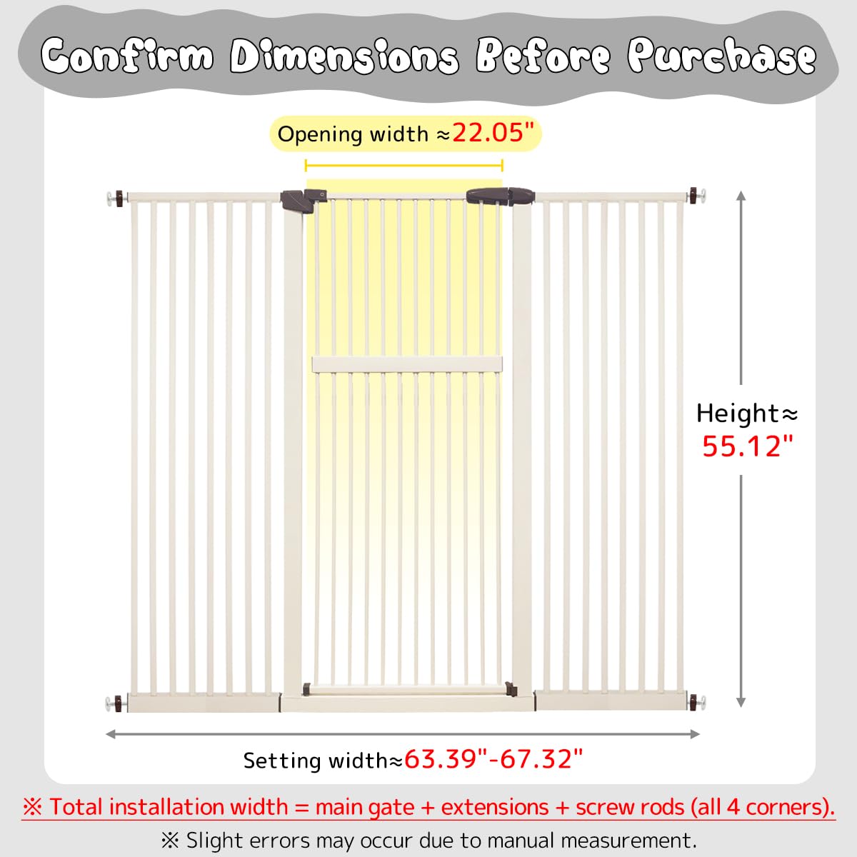 Lumizone pressure-mounted gate in cream shows quick doorway setup without drilling.