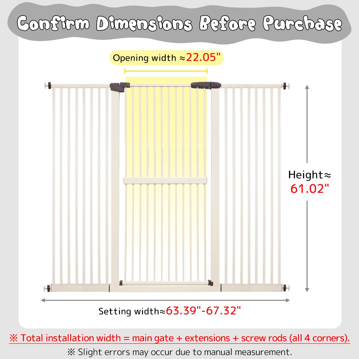 Lumizone pressure-mounted gate installation in doorway for quick setup
