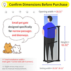 Lumizone pressure-mounted dog gate installs without drilling, ideal for doorways and hallways