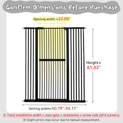Lumizone pressure-mounted gate doorway setup shows easy no-drill installation for flexible spaces.