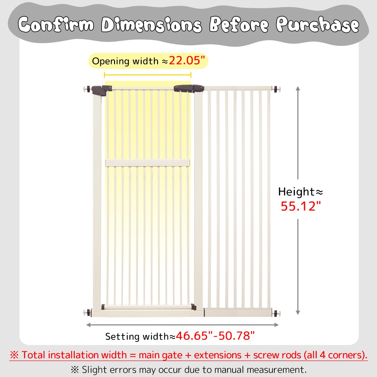 Lumizone pressure-mounted gate installed in a doorway for easy setup