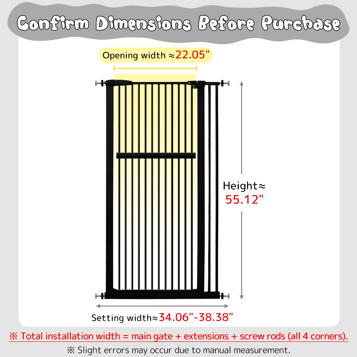 Lumizone pressure-mounted gate installation in doorway highlights tool-free setup.