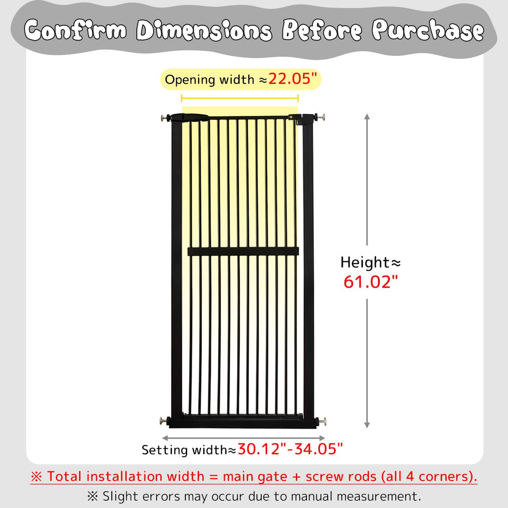 Lumizone gate pressure-mounted for quick no-drill setup.