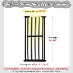 Lumizone gate pressure-mounted for quick no-drill setup.