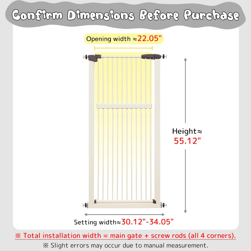 Lumizone pressure-mounted pet gate installs quickly in doorway.