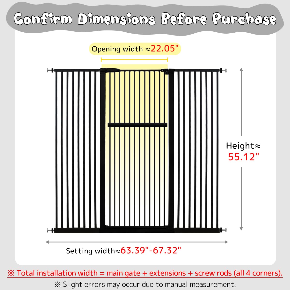 Lumizone pressure-mounted pet gate installed in doorway for easy, drill-free setup.