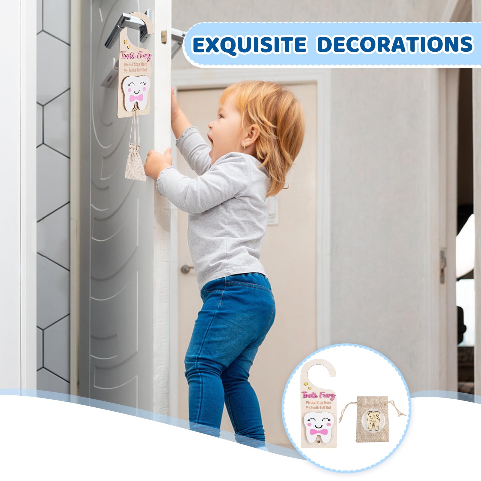 Lummitwit Tooth Fairy wall decor suits a child's bedroom learning moments