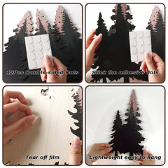 Lumncomfor wooden pine tree wall art with birds for natural texture in interiors.