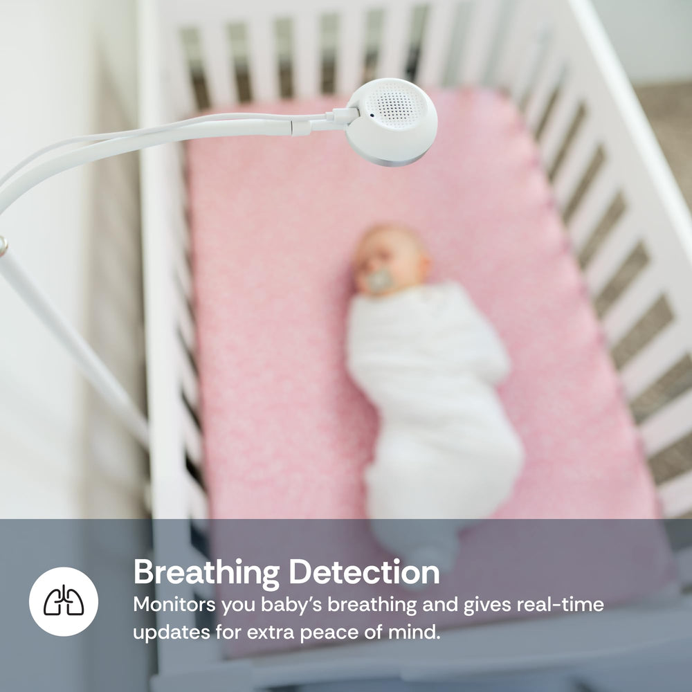Luna Home Luna breathing detection tracks infant breathing in real time.