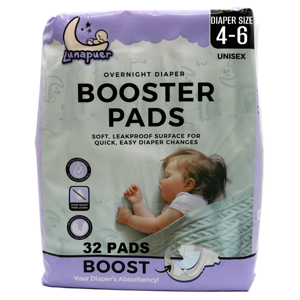 Lunapuer overnight booster pad providing leak protection for bedtime use