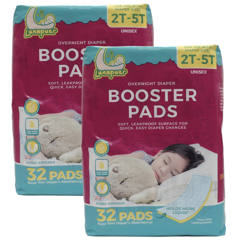 Lunapuer packaging highlights overnight protection and convenience.