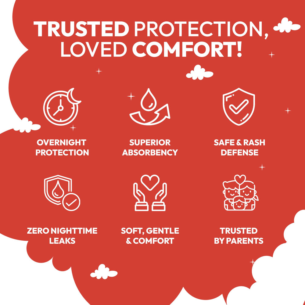 Lunapuer diaper-pads all-night-comfort provide extended dryness for restless sleepers.