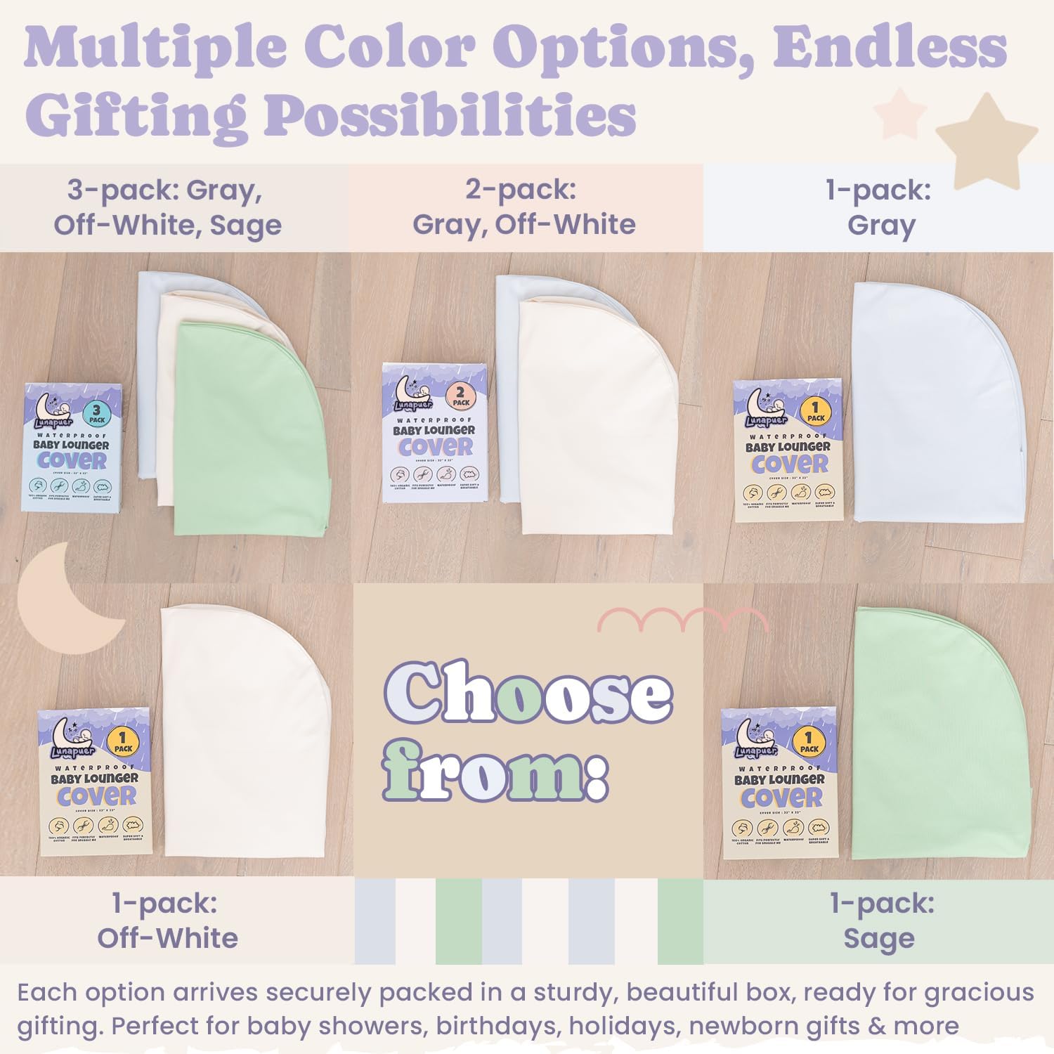 Lunapuer machine washable care label highlights easy cleanup