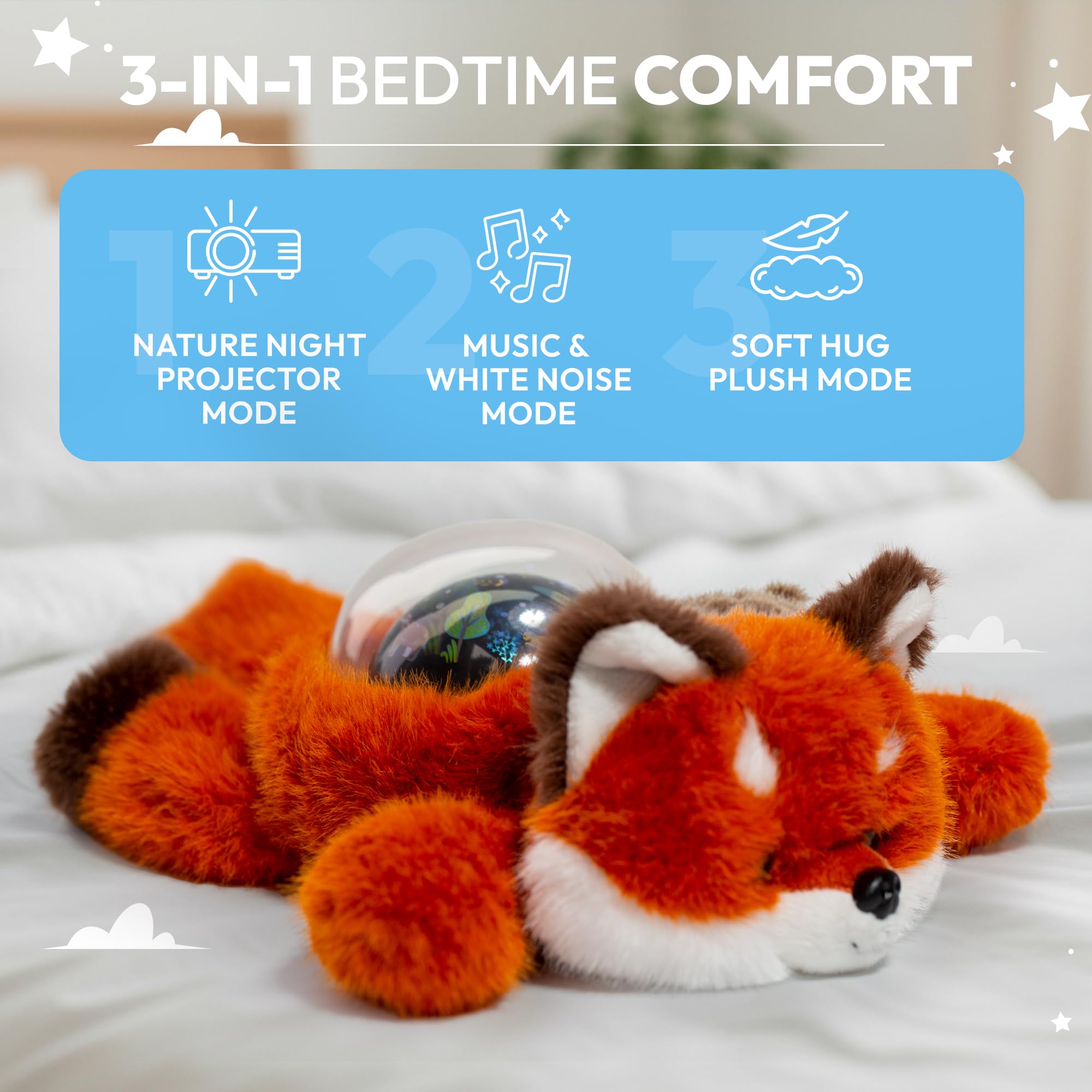Lunapuer Sound Sleepers Fox cry-detection feature for responsive night-time use