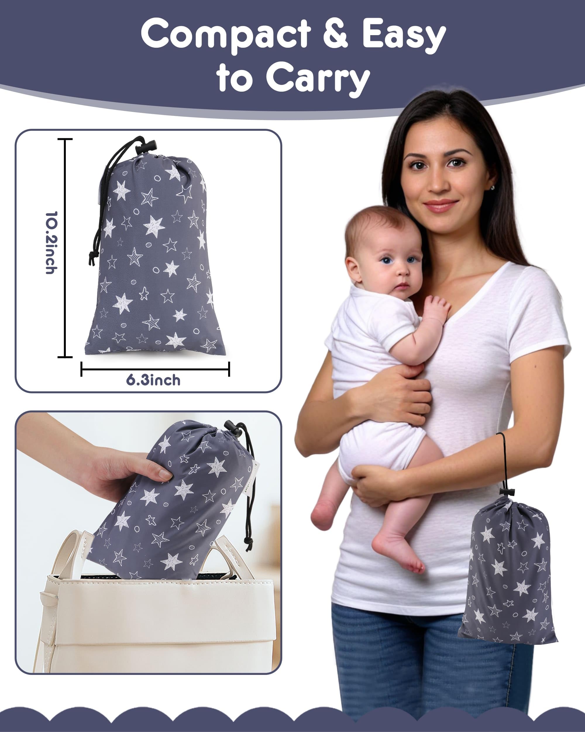 Lunobubo High Chair Cover strap pads deliver comfort and reduce harness irritation during meals.