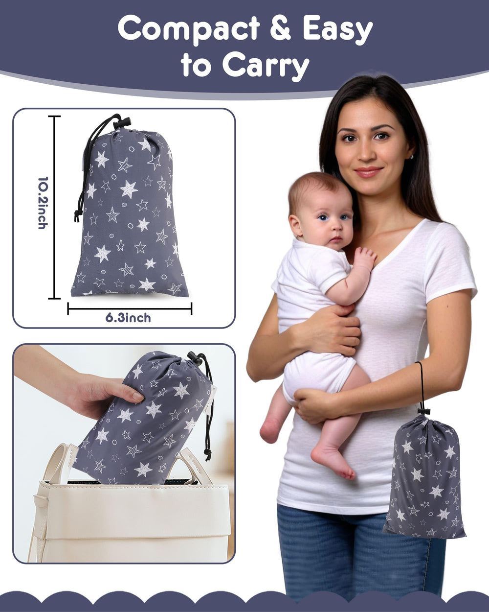 Lunobubo High Chair Cover strap pads deliver comfort and reduce harness irritation during meals.