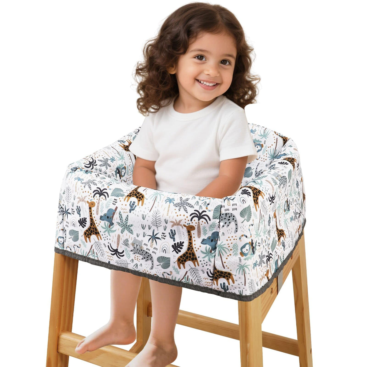 Lunobubo high chair cover waterproof, keeps chairs clean and cleanup quick during meals
