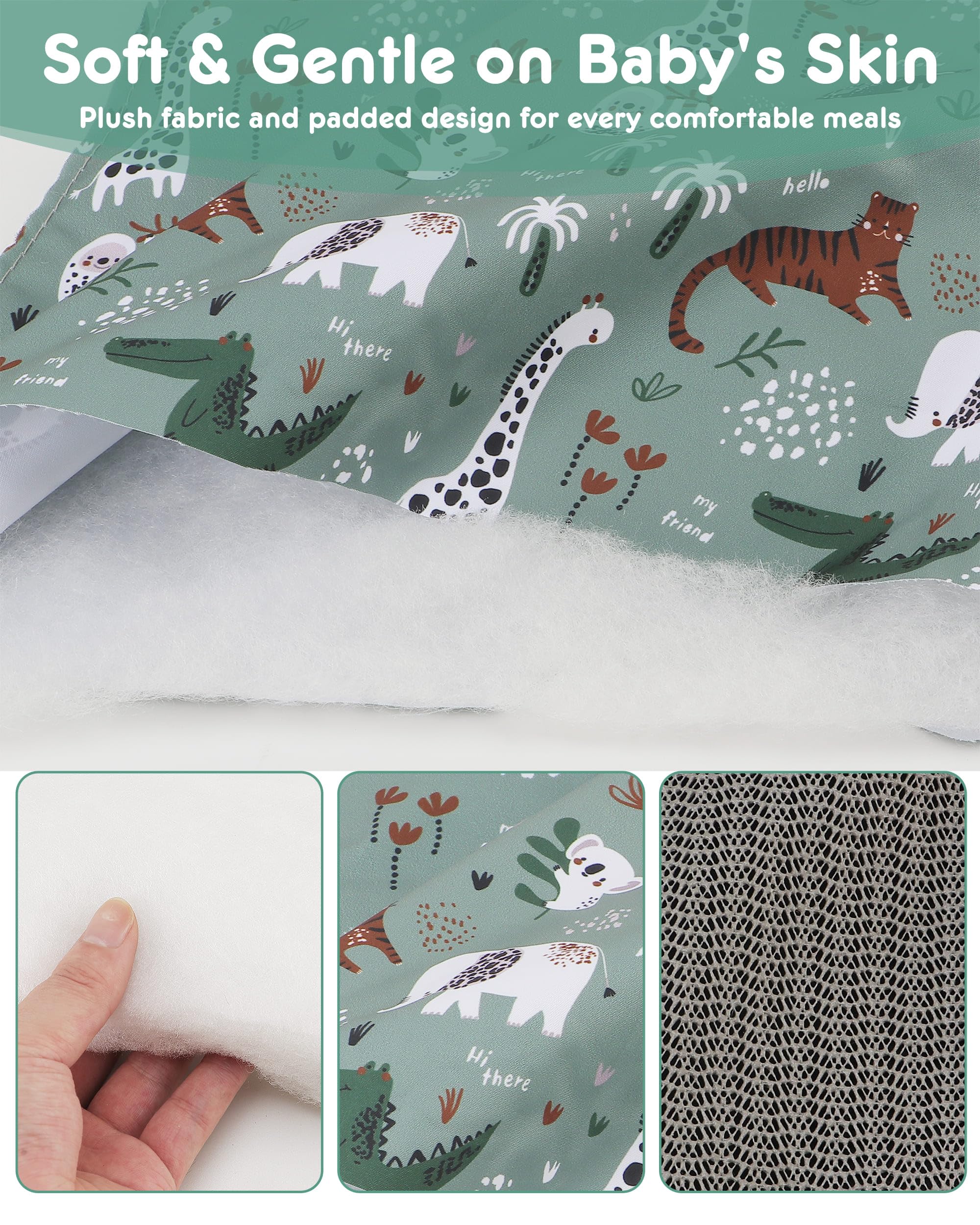 Lunobubo machine-washable material close-up for easy hygienic care