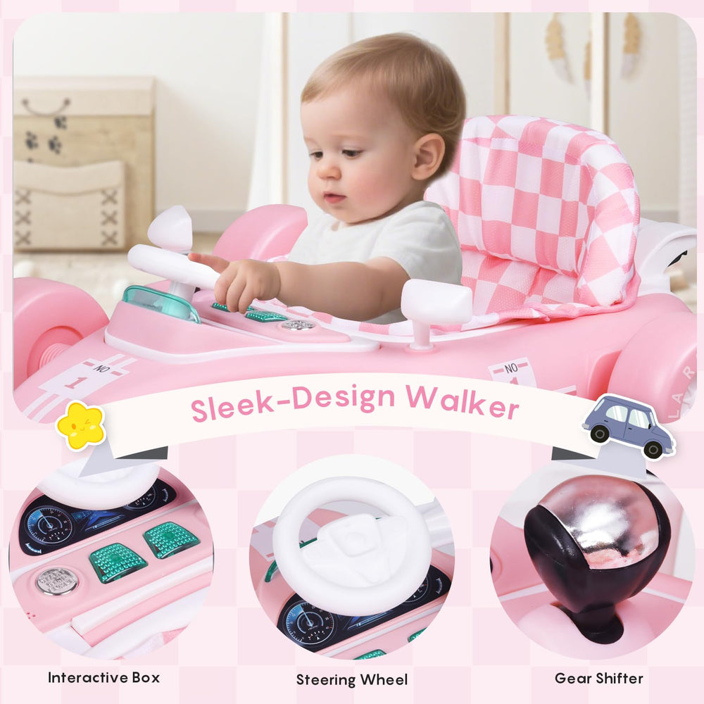 Luolababbe walker features 360 degree wheels for easy steering