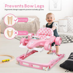 Luolababbe walker in adjustable height mode fits babies from sitting to standing