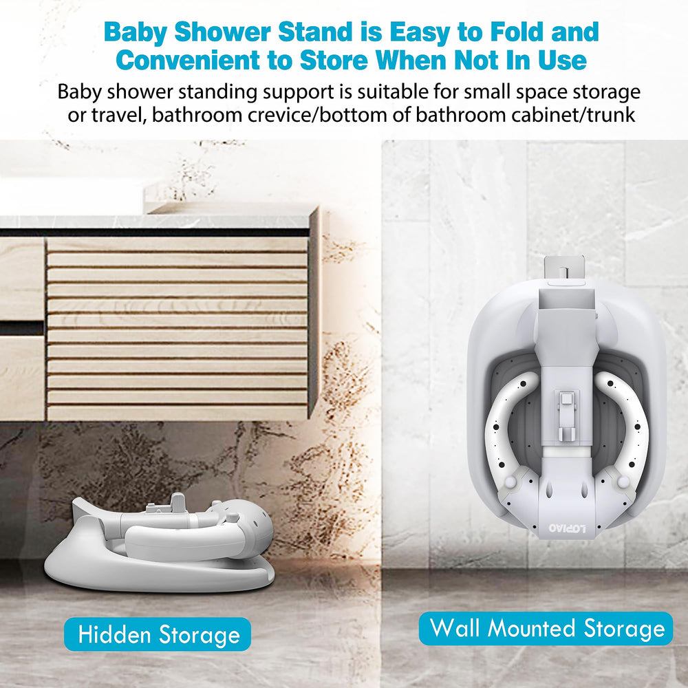 LUOPIAO anti-slip base keeps baby stable during baths