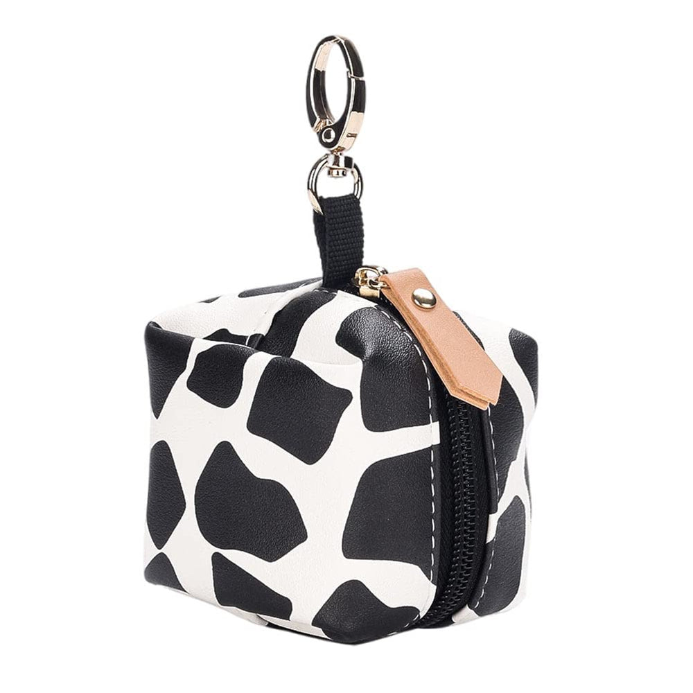 LUOZZY pacifier holder cow-pattern design keeps pacifiers organized on the go.