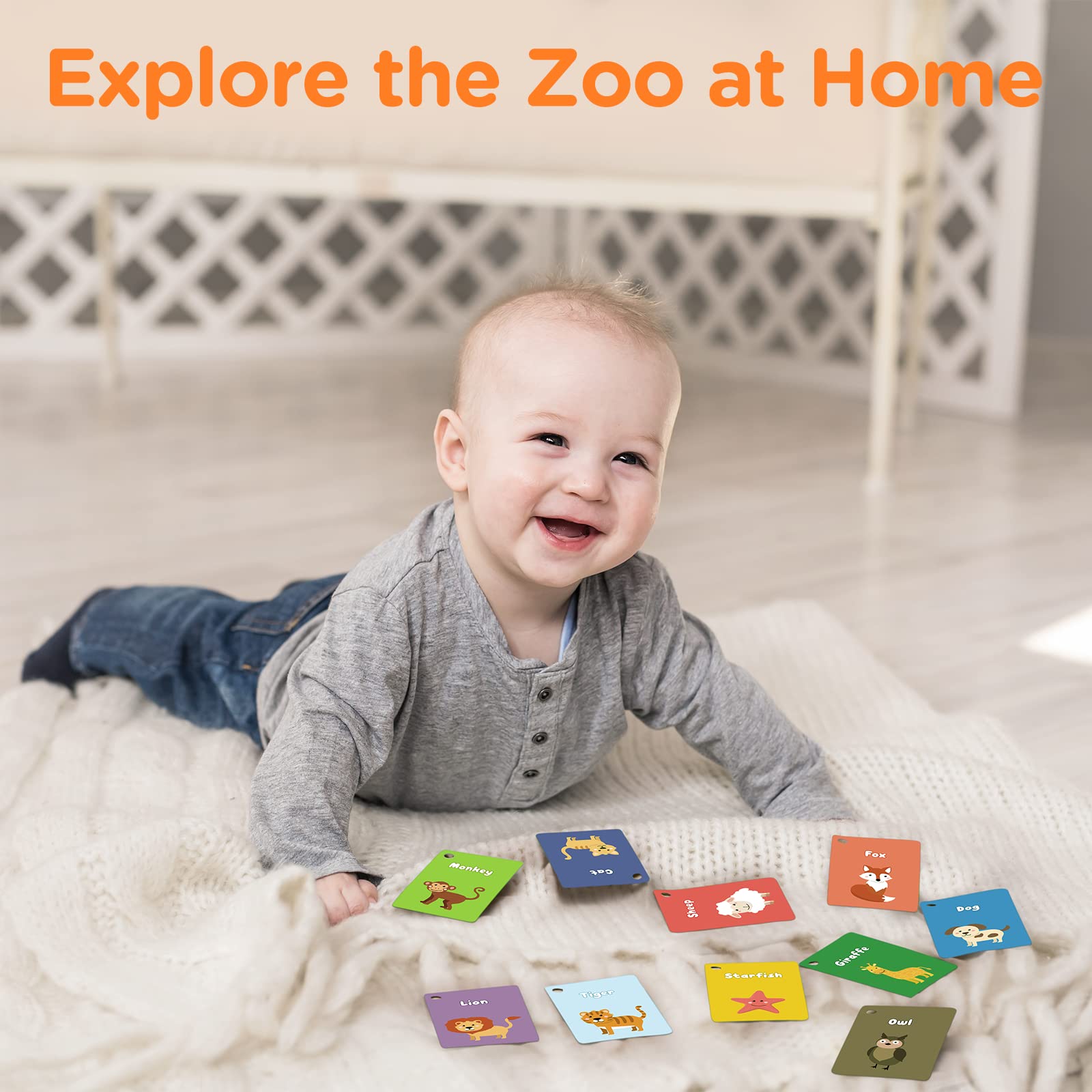 Lupantte Baby Gym graphics cards aid color and shape recognition.