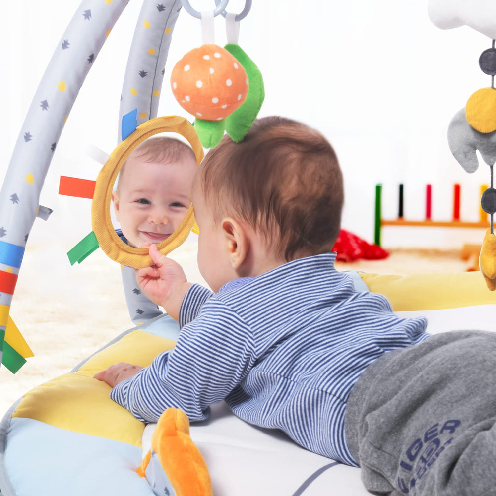 Lupantte Baby Gym teether BPA-free supports soothing teething moments.