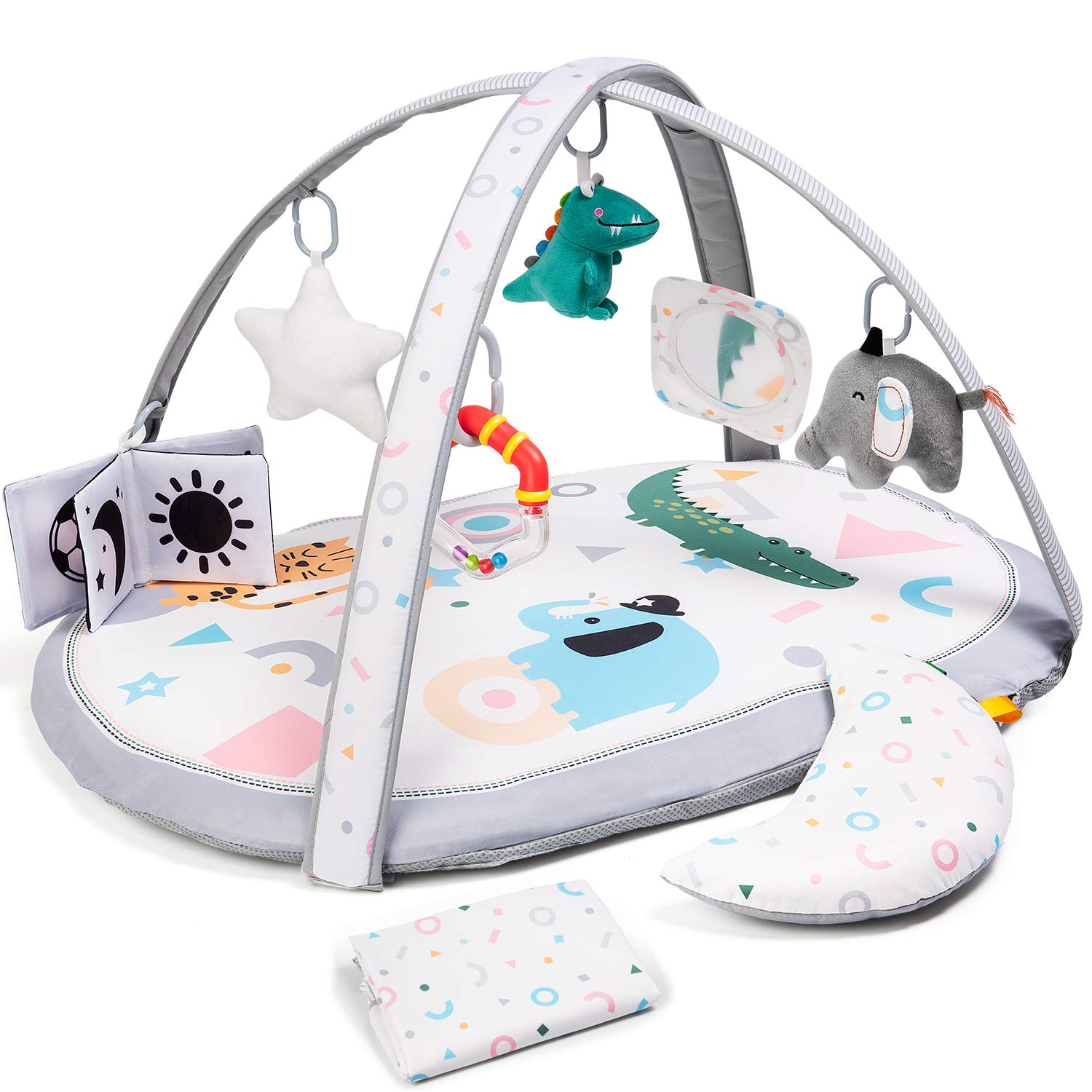 Lupantte replaceable mat cover anti-slip keeps baby safe during floor play.
