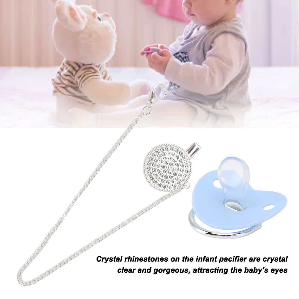 Luqeeg bling pacifier blue baby dummy ideal as a gift for newborns.