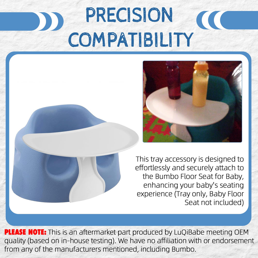 LuQiBabe booster tray assembly shows two-piece design for easy setup