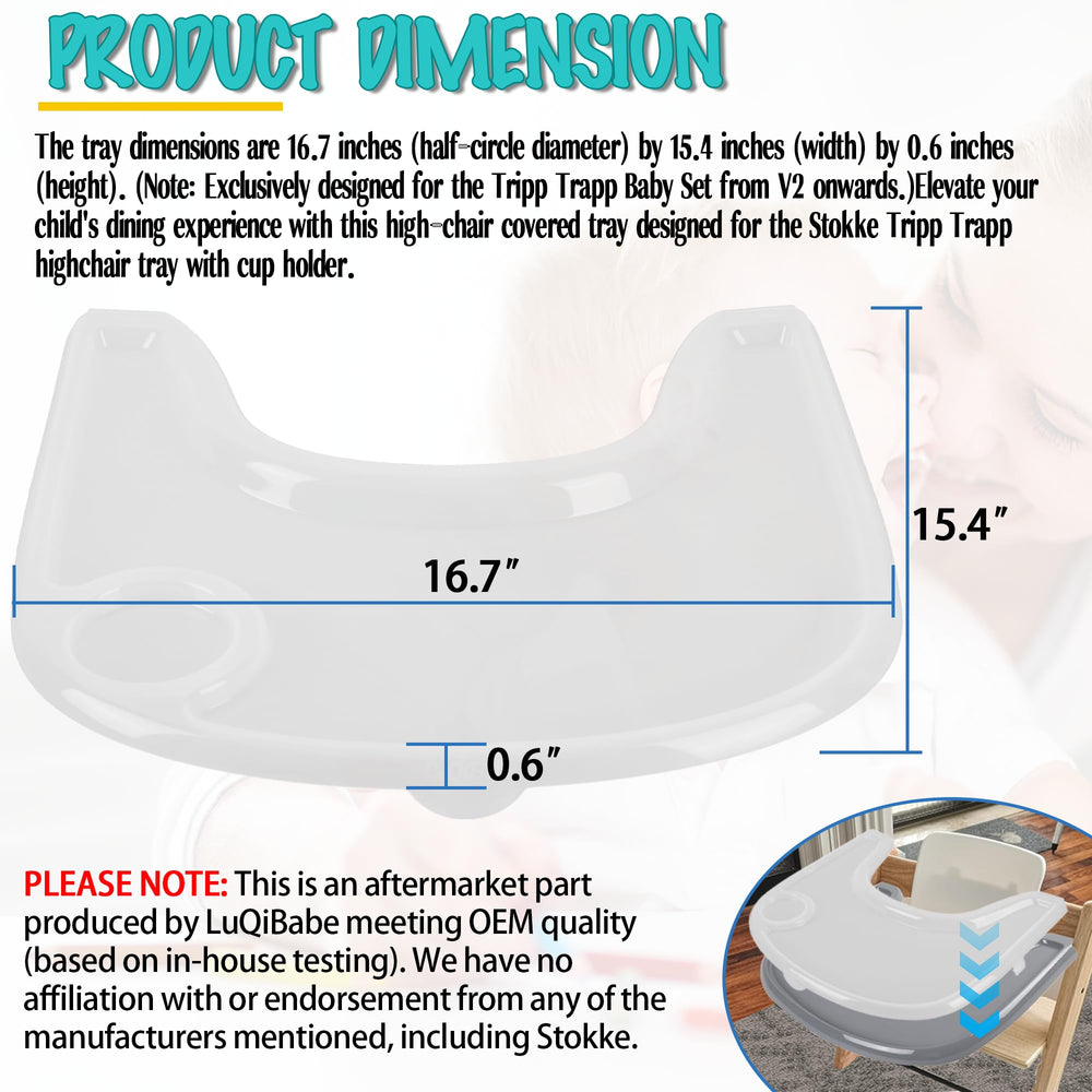 LuQiBabe food-safe plastic tray keeps meals clean and worry-free