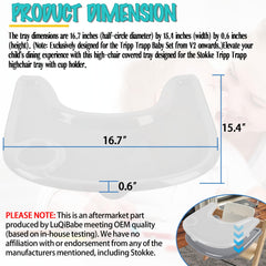 LuQiBabe food-safe plastic tray keeps meals clean and worry-free