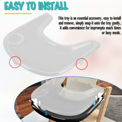 LuQiBabe smooth-surface tray reduces suction plate removal for calmer mealtimes