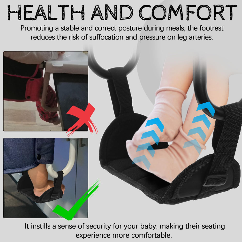 LuQiBabe sturdy-construction oxford-fabric delivers durable comfort during everyday meals.