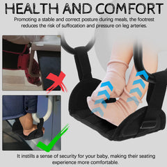 LuQiBabe sturdy-construction oxford-fabric delivers durable comfort during everyday meals.