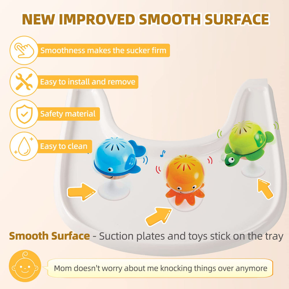 LuQiBabe tray dimensions provide a generous feeding surface for toddlers.
