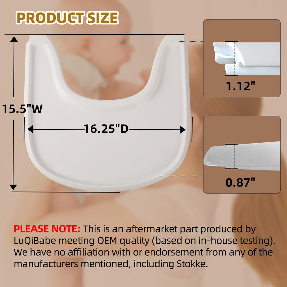LuQiBabe tray features strong suction to stabilize plates at snack time.