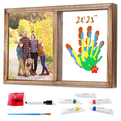 Lurgno family-handprint-kit frame close-up showcases a timeless keepsake.