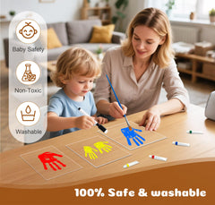 Lurgno handprint kit in use capturing a precious family moment.